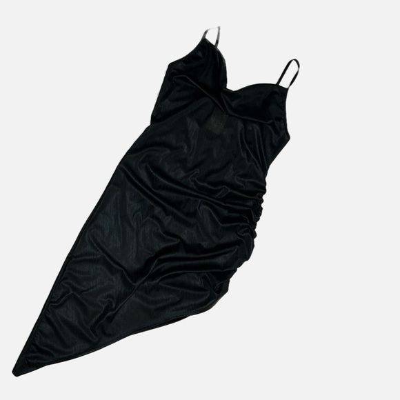 Forever Rose Asymmetric Black Dress Size 3X - Picture 7 of 7